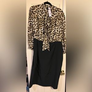 NY & Co leopard dress